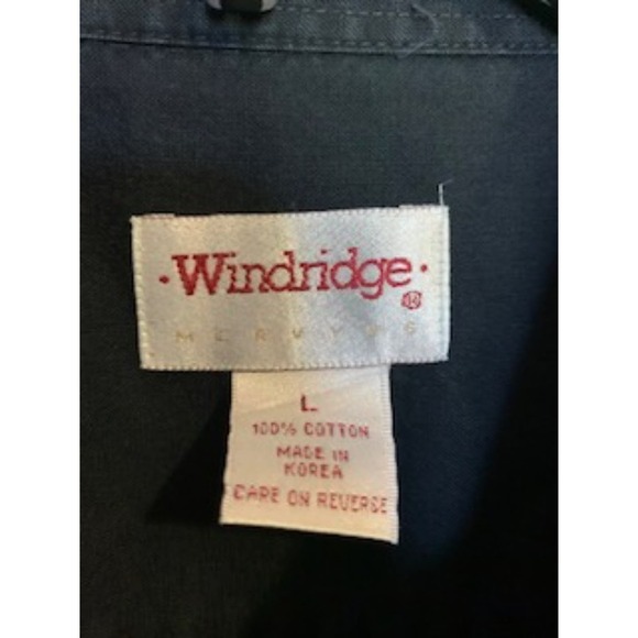 Windridge Black Short Sleeve Mens Large Shirt Workwear Casual Shirt - Picture 2 of 6